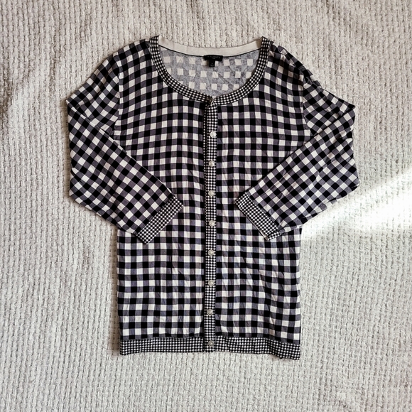 Plaid Talbots Botton Up - Picture 2 of 4